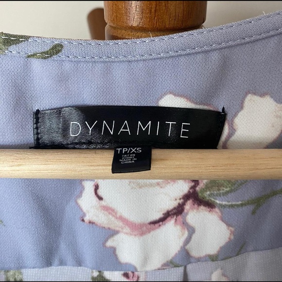 Periwinkle Floral Wrap Dress - Picture 5 of 5